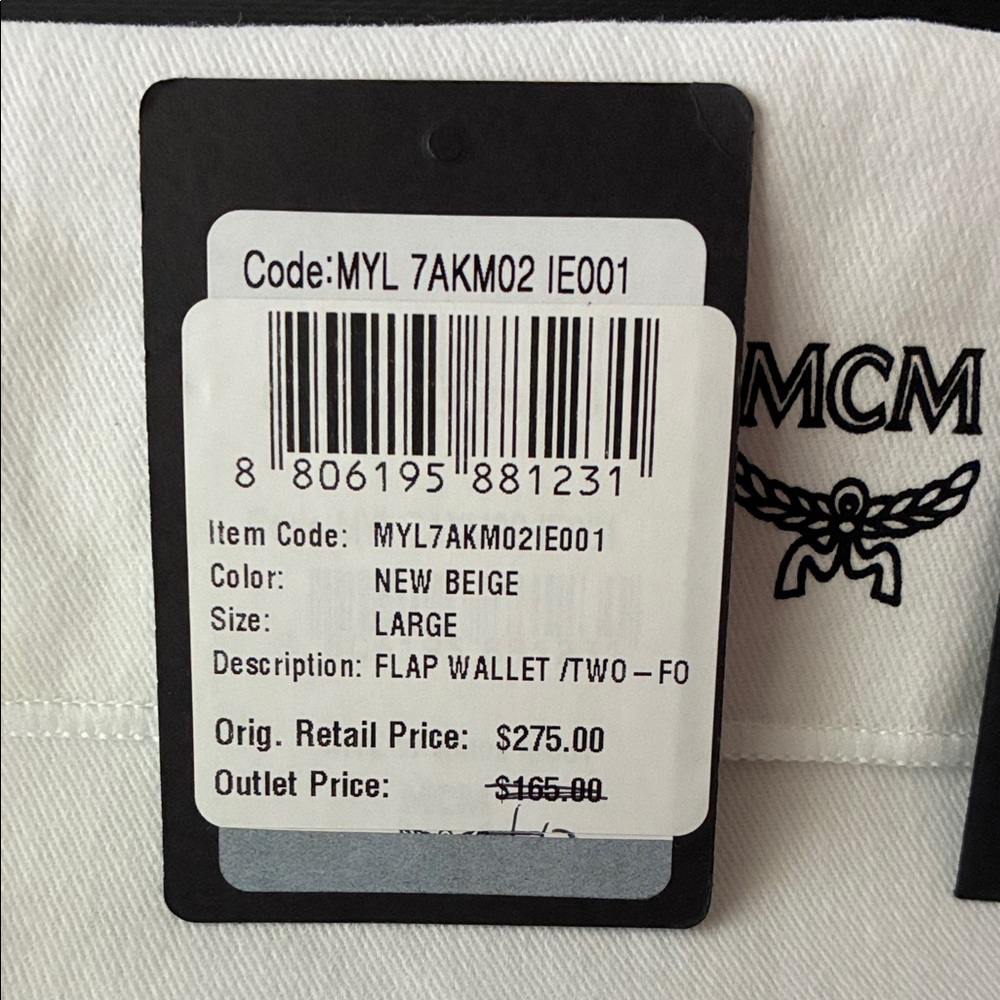 MCM Beige Flap Wallet - Picture 2 of 6